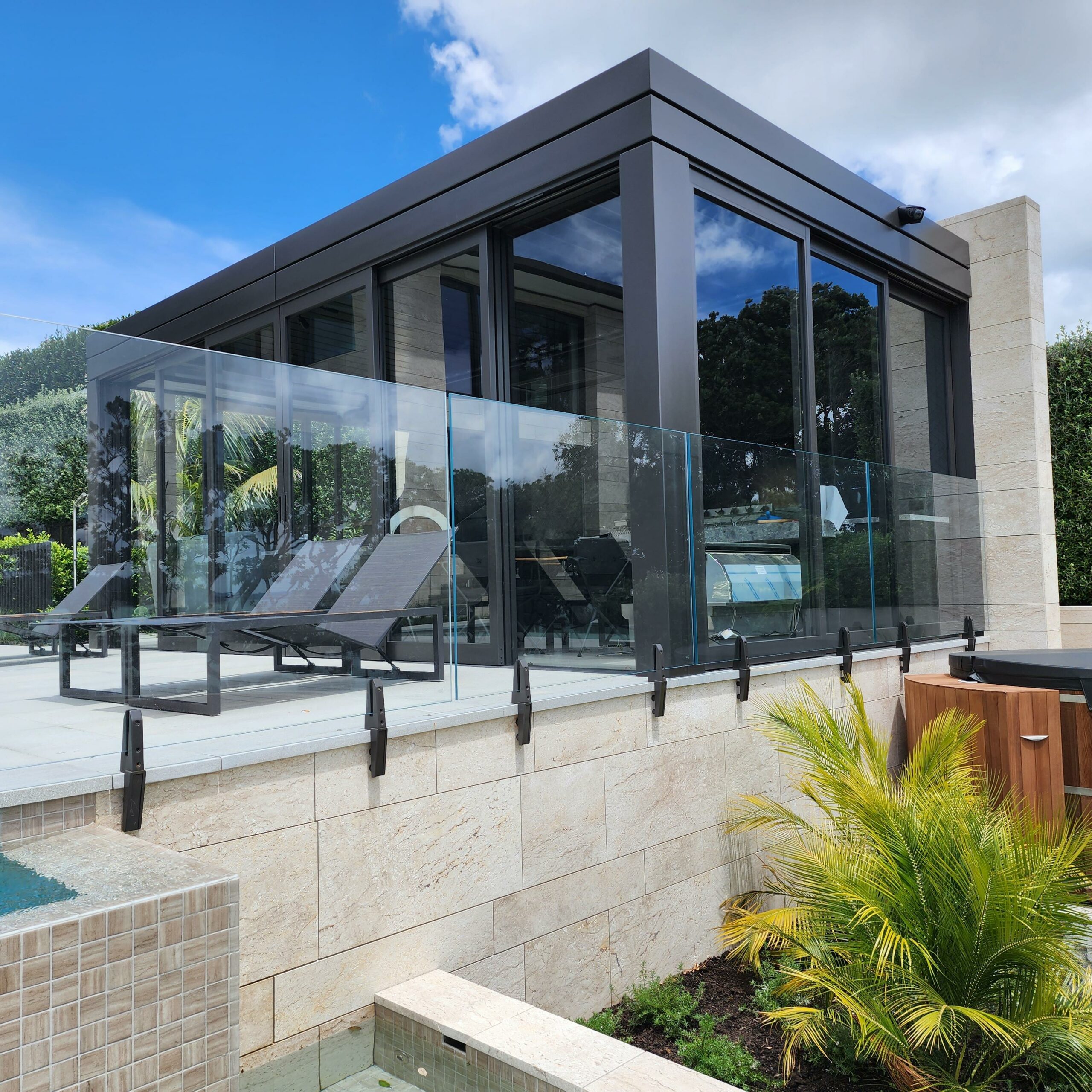 Ultra Clear Pool Glass + Balustrade